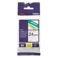 BROTHER TZ151 TAPE 24MM BLK/CLEAR