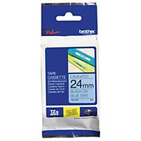 Label tape Brother P-touch TZE-551, 24 mm x 8 m, laminated, black/blue
