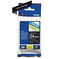 BROTHER TZ355 TAPE 24MM WH/BLK