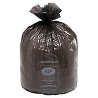 Sac poubelle pour conteneurs - 240 L - 25 microns - noir - 200 sacs