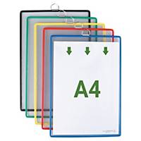 TARIFOLD HANGING DISPLAY POCKETS A4 - PACK OF 5