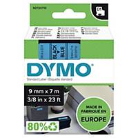 Dymo D1 Band, 9 mm x 7 m, schwarz/blau