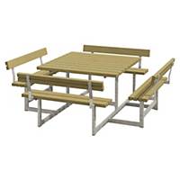 PICNIC 188812-1 TABLE/BENCH W/4XBR WOOD