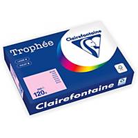 Clairefontaine Trophée 1210 coloured paper A4 120g pink - pack of 250 sheets