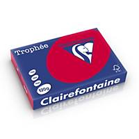Clairefontaine Trophée 1218 gekleurd A4 papier, 120 g, kersenrood, per 250 vel