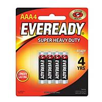 EVEREADY SUPER HEAVY DUTY BATTERY AAA - PACK OF 4 - test