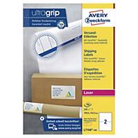 Avery L7168 laser labels Jam Free 199,6x143,5mm - box of 200