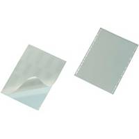 Selbstklebetasche Pocketfix,Durable 829319,transparent, 90x57mm, Pack à 100 Stk.