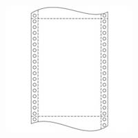 Listing Paper, 24x30.5cm, 54g/m², 1 + 2 Ply