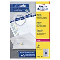 Avery L7651-100 Labels, 38.1 x 21.2 mm 65 Labels Per Sheet, 6500 Labels Per Pack