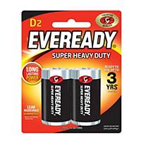 Eveready Super Heavy Duty Battery D - Pack of 2
