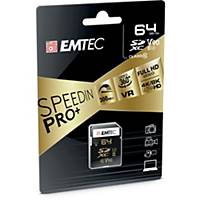 Scheda di memoria Emtec SD SpeedIN Pro+ UHS II U3 V90 64GB