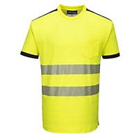 T-shirt alta visibilità Portwest T181 giallo/nero tg 4XL