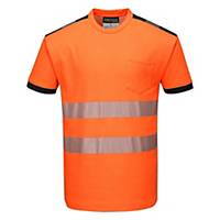 T-shirt alta visibilità Portwest T181 arancione/nero tg XS