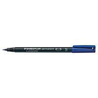 Staedtler Lumocolor Permanent Pens Super Fine Fine Blue - Box of 10
