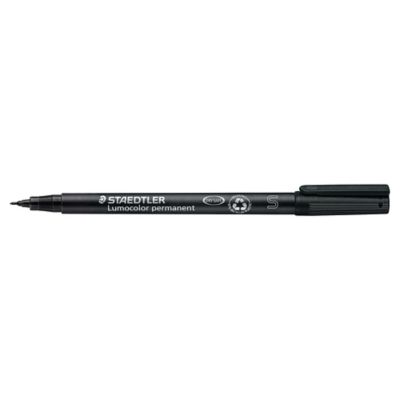 Staedtler Lumocolor Permanent Pens Super Fine Fine Black - Box of 10