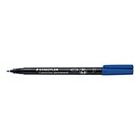 Staedtler Lumocolor Permanent Pens Fine Blue - Box of 10