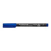 Staedtler Lumocolor Permanent Pens Fine Blue - Box of 10