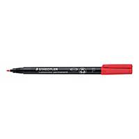 Staedtler Lumocolor Permanent Pens Fine Red - Box of 10