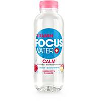 Focuswater CALM 50cl, rhubarb and raspberry, pack of 12 pet bottles