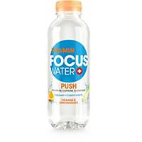 Focus Water PUSH 50cl, arancia e citronella, confezione da 12 bottiglie PET