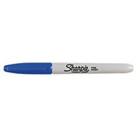 Sharpie permanent marker, fine, bullet tip, fine, blue, per piece