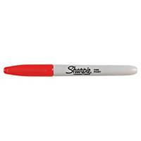 Sharpie permanent marker, fine, bullet tip, fine, red, per piece