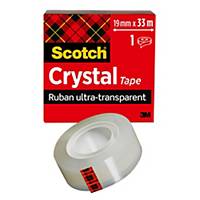 Ruban adhésif transparent Scotch Crystal - 19 mm x 33 m