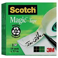 Scotch® Magic™ usynlig tape, 1 rulle, 19 mm x 33 m