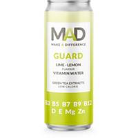 MAD GUARD vitaminwater with lime and lemon 33cl, can, pack of 24
