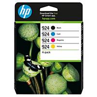 Cartouche d encre HP 924  - 6C3Z1NE - noire + 3 couleurs