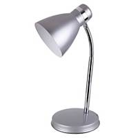 Stolní lampa Rabalux, Patric, E14, 40W, bez žárovky, stříbrná