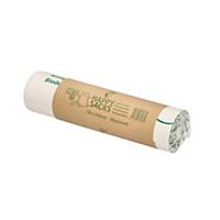 Happy Sacks sacs poubelles Bio,110l, 70x110cm, blanc/vert,18µ,10sacs par rouleau