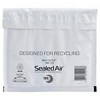 MAILTUFF CUSHIONED MAILERS AIR BUBBLE ENVELOPES 180 X 160MM - PACK OF 100