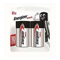 Energizer 勁量 鹼性電池 D - 2粒裝