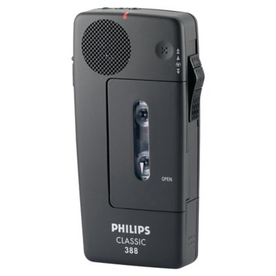 Diktiergerät Philips LFH0388, analog, schwarz