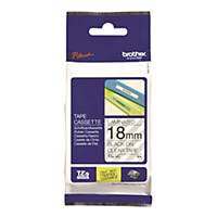 BROTHER TZ141 TAPE 18MM BLK/CLEAR