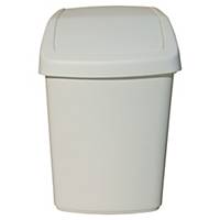 Affaldsspand Rubbermaid, med svinglåg, 25 L, hvid
