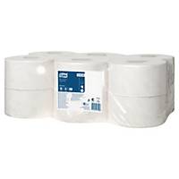 Tork Advanced 120280 toiletpapier, 2-laags, L 170 m x B 10 cm, wit, 12 rollen