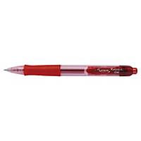 Gélové pero Lyreco Premium, klikacie, 0,7 mm, červené