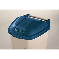 Lid for mobile container Rubbermaid, blue