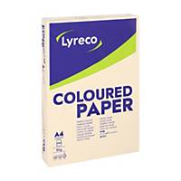Lyreco ivory A4 paper, 80 gsm, per ream of 500 sheets