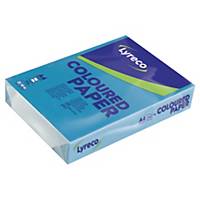 Lyreco coloured paper A4 80g caribbean blue - pack of 500 sheets