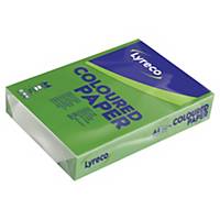 Paquete de 500 hojas de papel A4 de 80 g/m2, verde intenso LYRECO