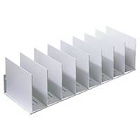 Paperflow individual vertical organiser with 10 seperators grey