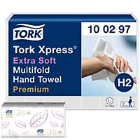 Serviette pliée Tork Xpress Premium 100297, pli en M, 2 couches, 21x100 pcs