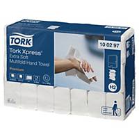 Caixa de 21 packs de 100 toalhas TORK cor branca para TORK H12