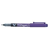 Pilot V-Sign Fine Point Pens Purple - Box Of 12