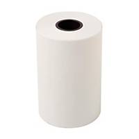 Rouleaux de papier thermique 80x80 mm x 76 m, 55 g/m2, blanc, emballage à 10 ro.