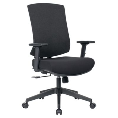 Lyreco Orion II Sync Fab Chair with Arms Black